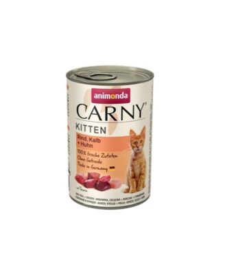 Carny Kitten - Консерва за подрастващи котки с птичи коктейл 400 гр
