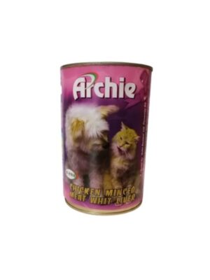 Храна за кучета - Archie - Adult Dog And Cat - Консерви за кучета - Мляно пилешко месо с дроб - Зоомагазин "Daneni"