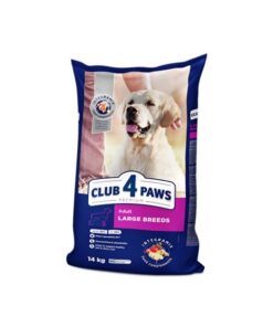 Club 4 Paws Premium Dog Adult Large Breeds - Гранули за кучета от големи породи - Пилешко 14 кг | Зоомагазин "Daneni"