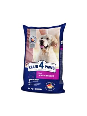 Club 4 Paws Premium Dog Adult Large Breeds - Гранули за кучета от големи породи - Пилешко 14 кг | Зоомагазин "Daneni"