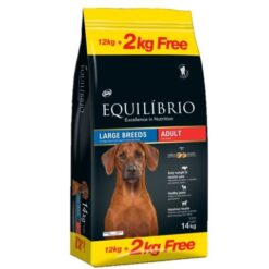 Equilibrio Large Breeds Adult Dog - Суха храна за големи кучета 12кг + 2кг