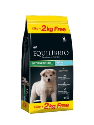 Equilibrio Puppy Medium Breed - Най-добрата храна за подрастващи кучета от средни породи