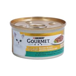 Храна за котки Gourmet Gold, Двойно удоволствие, заек и черен дроб