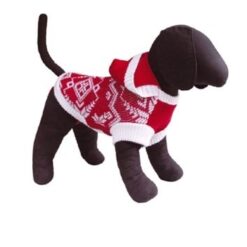 Happy Puppy - Дреха за кучета - коледен пуловер с качулка XL