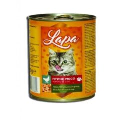 Консервирана храна за котки - Lapa Cat -Пилешко на хапки в сос | Зоомагазин "Daneni"