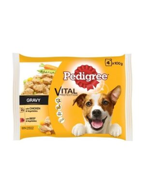 Вкусни паучове за кучета, мултиопаковка - Pedigree Adult Pouch от зоомагазин Daneni