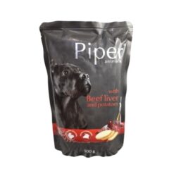 Piper Dog Adult Pouch, Телешки дроб с картофи