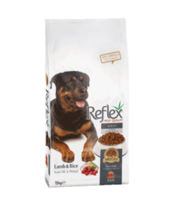 Reflex: Lamb & Rice Adult Dog All Breed - Пълноценна храна за всички породи израстнали кучета - Агнешко и ориз 15 кг