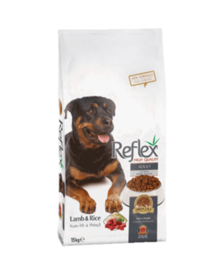 Reflex: Lamb & Rice Adult Dog All Breed - Пълноценна храна за всички породи израстнали кучета - Агнешко и ориз 15 кг