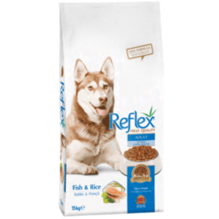 Reflex: Salmon And Rice Adult Dog - Здравословна храна за израснали кучета от средни и едри породи - Сьомга и ориз 15 кг | Зоомагазин "Daneni"