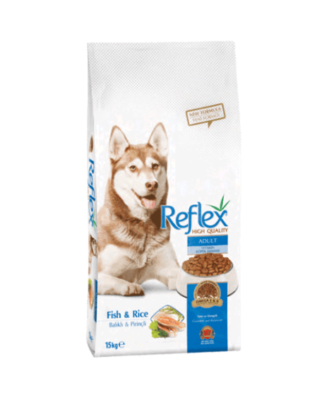 Reflex: Salmon And Rice Adult Dog - Здравословна храна за израснали кучета от средни и едри породи - Сьомга и ориз 15 кг | Зоомагазин "Daneni"