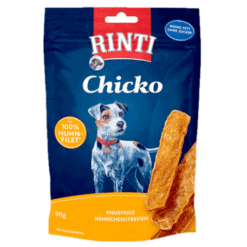Невероятно вкусно лакомство за куче Rinti Chicko дентални ленти с пилешко месо от зоомагазин Daneni