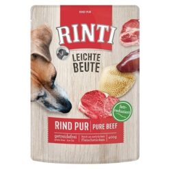 Rinti Leichte Beute Dog Pouch Grain Free, Чисто говеждо
