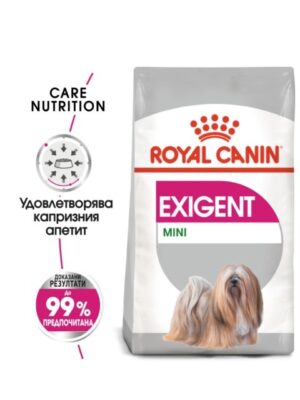 Вкусно решение за капризните мини кучета! Royal Canin Exigent Mini 1 kg, от зоомагазин Daneni