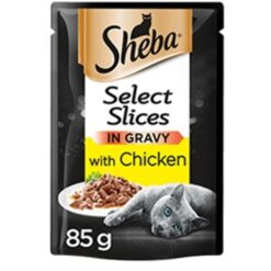 Seheba Select Slices In Gravy Cat Pouch, Пилешко
