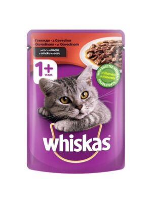 Whiskas Adult Cat Pouch, Говеждо