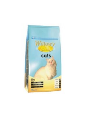 Willowy gold super premium - Премиум храна за котки 10 кг с пилешко и риба сьомга
