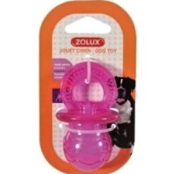Zolux, играчка за кучета, биберон розов, 7.5 см