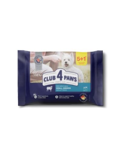 Club 4 Paws Premium Dog Adult Mini, Агнешко в грейви сос