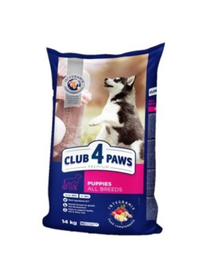 Club 4 Paws Puppy - Dog All Bread - храна за малки кучета, Пилешко 14 кг - Зоомагазин Daneni.bg