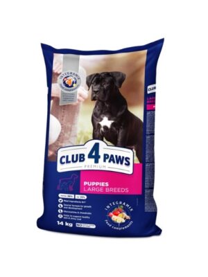 Храна за малки кучета от големи породи - Club 4 Paws Puppies Large Breeds - Зоомагазин Daneni.bg