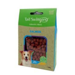 Вкусни лакомства за кучета - Tail Swingers Grain Free Salmon 125 гр от зоомагазин Daneni