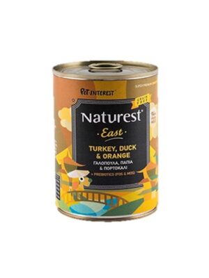 Naturest Super Premium Dog East, Патица и пуйка с портокал
