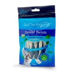 Дентални награди за кучета усуквани пръчки с вкус на говеждо месо.