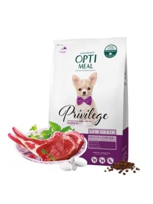 Opti Meal Privilege Dog Puppies for Miniature and Small Breeds - Суха храна за бебета кучета от мини и малки породи - Агнешко месо
