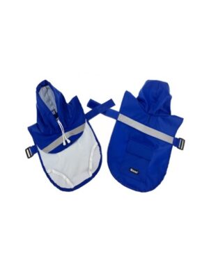 Pet-Interest Dog Poncho Raincoat Blue