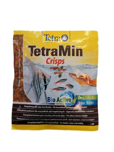 TetraMin Crisps плува по-дълго и създава по-малко отпадъци и е идеален за малки и средни риби.