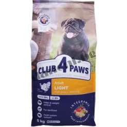 Храна за кастрирани кучета - Club 4 Paws Premium - Adult Dog Mini Small Breeds Light Sterilised - Зоомагазин "Daneni"