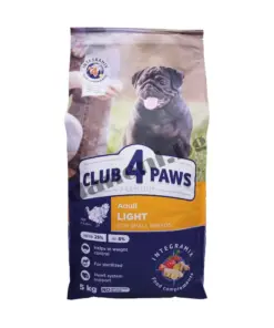 Храна за кастрирани кучета - Club 4 Paws Premium - Adult Dog Mini Small Breeds Light Sterilised - Зоомагазин "Daneni"