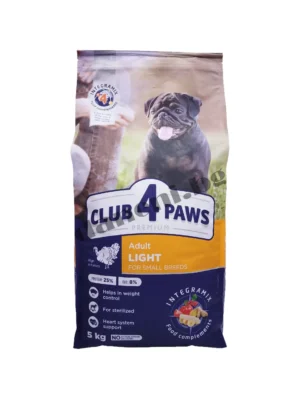 Диетична храна за кастрирани кучета от малки породи с наднормено тегло - Club 4 Paws - Mini Small Breeds Sterilised