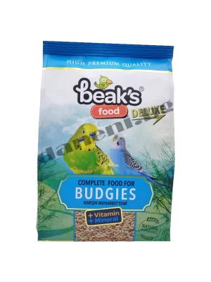 зоомагазин, Храна за вълнисти папагали Beaks Deluxe Natural Food Budgies - Пълноценна ежедневна храна, 400 гр.