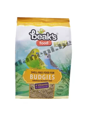 зоомагазин, Храна за вълнисти папагали Beaks Deluxe Natural Food Budgies Shell - Free - Пълноценно белено просо, 400 гр.