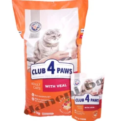 Club 4 Paws Premium Adult Cat food Veal | Зоомагазин "Daneni"