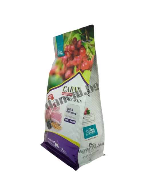 Страничен изглед на Висококачествена храна за котки - Carni Life Cranberry - хипоалергенна, за здравина и щастие от зоомагазин daneni