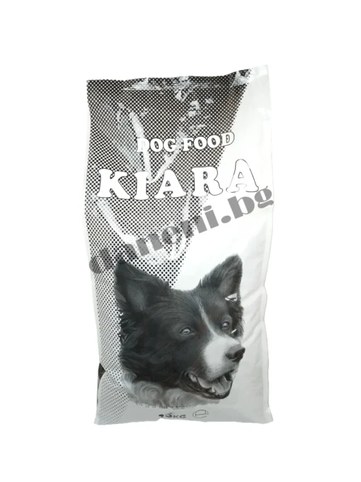Киара храна за кучета е произведена от завод Любимец, тя е пълноцена и за всички израснали породи. Най-добра цена с доставка от зоомагазин daneni