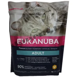 Най-добрата здравословна храна за израснали котки - Eukanuba Adult Chicken от зомагазин daneni
