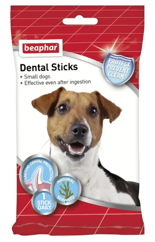 Beaphar Dental Sticks Small - Дентални пръчки за свеж дъх и чисти зъби, 7 бр, 112гр,