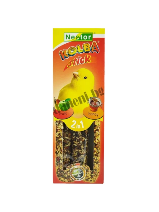 Крекери за канарчета с плодове и мед - Nestor Kolba 2 in 1 Honey & Fruits (85 гр)