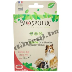 Противопаразитна каишка за кучета от големи породи - 100 % натурален репелентен кучешки нашийник - Biospotix