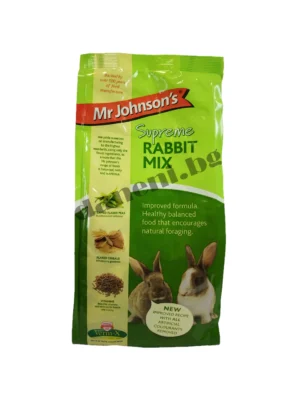 Mr Johnson's Supreme Rabbit Mix: Вкусна и питателна храна за зайци, богата на фибри от зоомагазин daneni