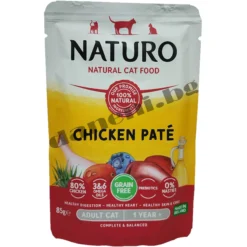 Naturo Cat Chicken Pate Pouch - Пастет за котки с пилешко месо, 85 гр