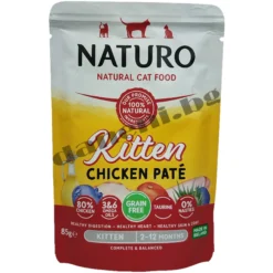 Naturo Grain Free Pouch Kitten Cat Chicken - Пауч за малки котенца с пилешко месо , 85 гр