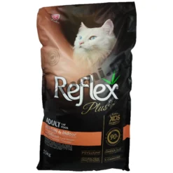 Reflex Plus Hairball & Indoor Adult Cat Food with Salmon –  супер премиум храна за котки 15 кг