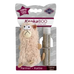 Ebi Keeka Boo Catnip Farmer Kattie - Плюшена котешка играчка с катнип 25 мл
