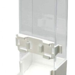 Снимка на правоъгълна поилка за птици CROCI с вместимост 200 мл. Идеална за малки и средни птици.