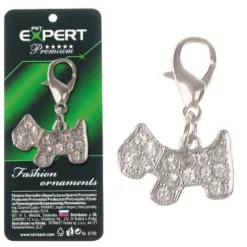 Медальон Pet Expert Doggy за кучета с прозрачни камъни.